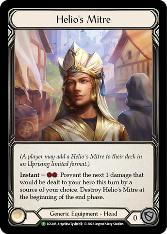 Helio's Mitre [LGS103] (Promo)  Rainbow Foil