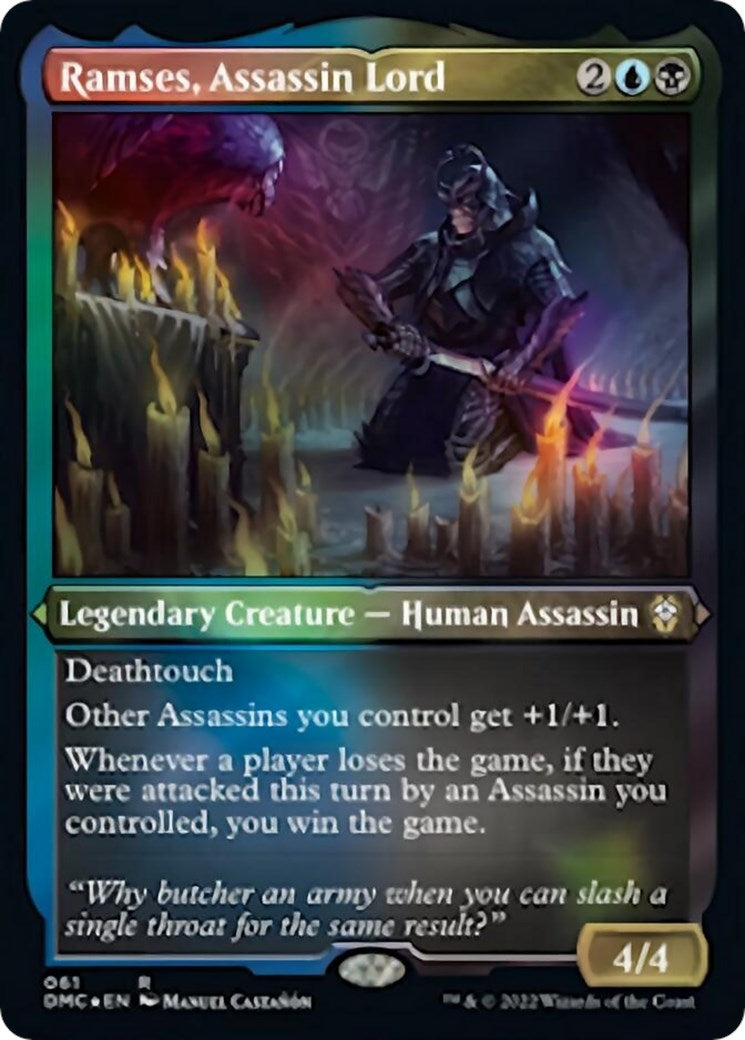Ramses Assassin Lord Foil Etched (61) [DMC]