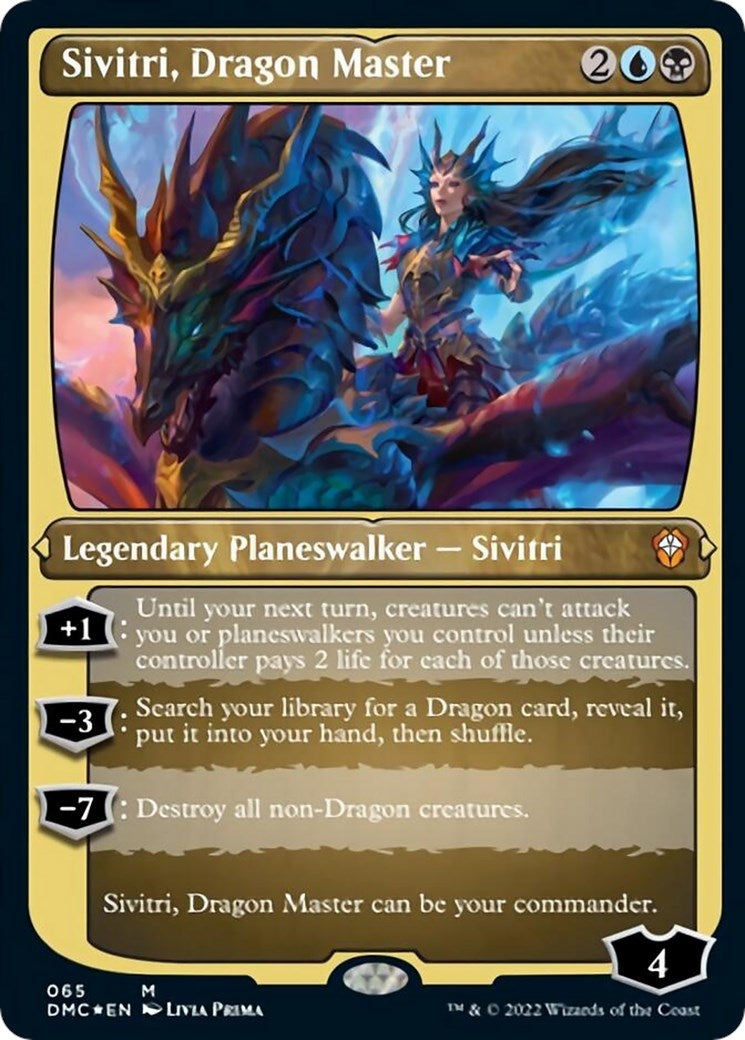 Sivitri Dragon Master Foil Etched (65) [DMC]