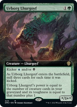 Urborg Lhurgoyf Extended Art (420) [DMU]