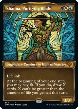 Shanna, Purifying Blade (Showcase Textured) [Dominaria United]