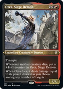 Orca, Siege Demon (Foil Etched) [Dominaria United Commander]