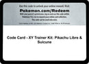 Code Card XY Trainer Kit Pikachu Libre and Suicune [PR]