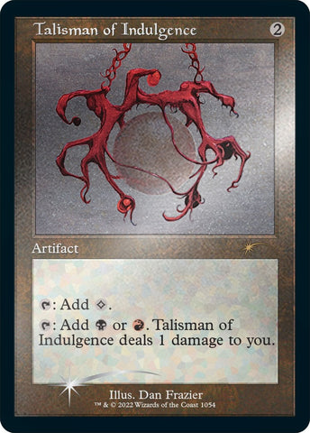 Talisman of Indulgence Retro Frame Foil Etched (1054) [SLD]
