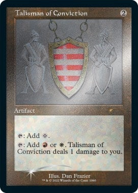 Talisman of Conviction Retro Frame Foil Etched (1060) [SLD]