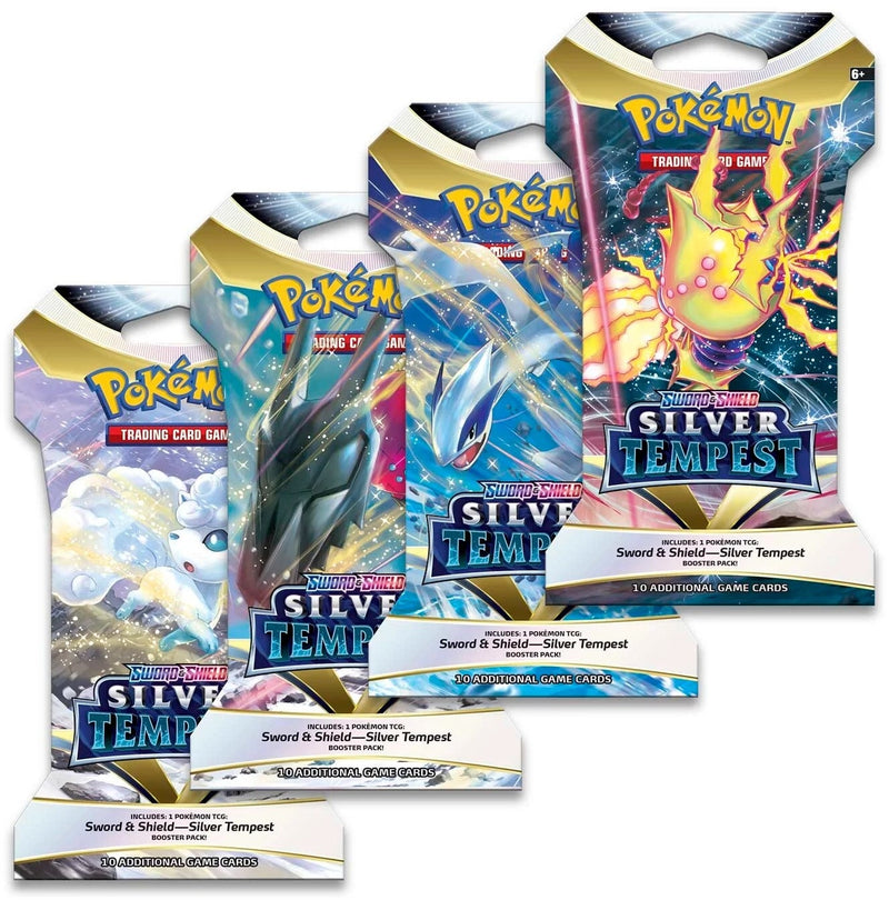 Silver Tempest Sleeved Booster Pack Art Bundle Set of 4 [SWSH12]