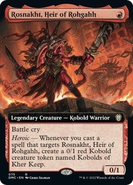 Rosnakht, Heir of Rohgahh (Extended Art) [Dominaria United Commander]