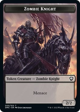 Zombie Knight Griffin Double sided Token [DMC]
