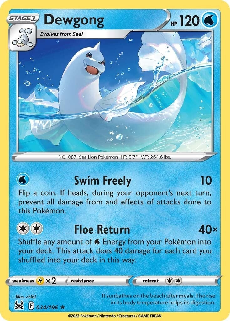 Dewgong (034/196) [SWSH11]