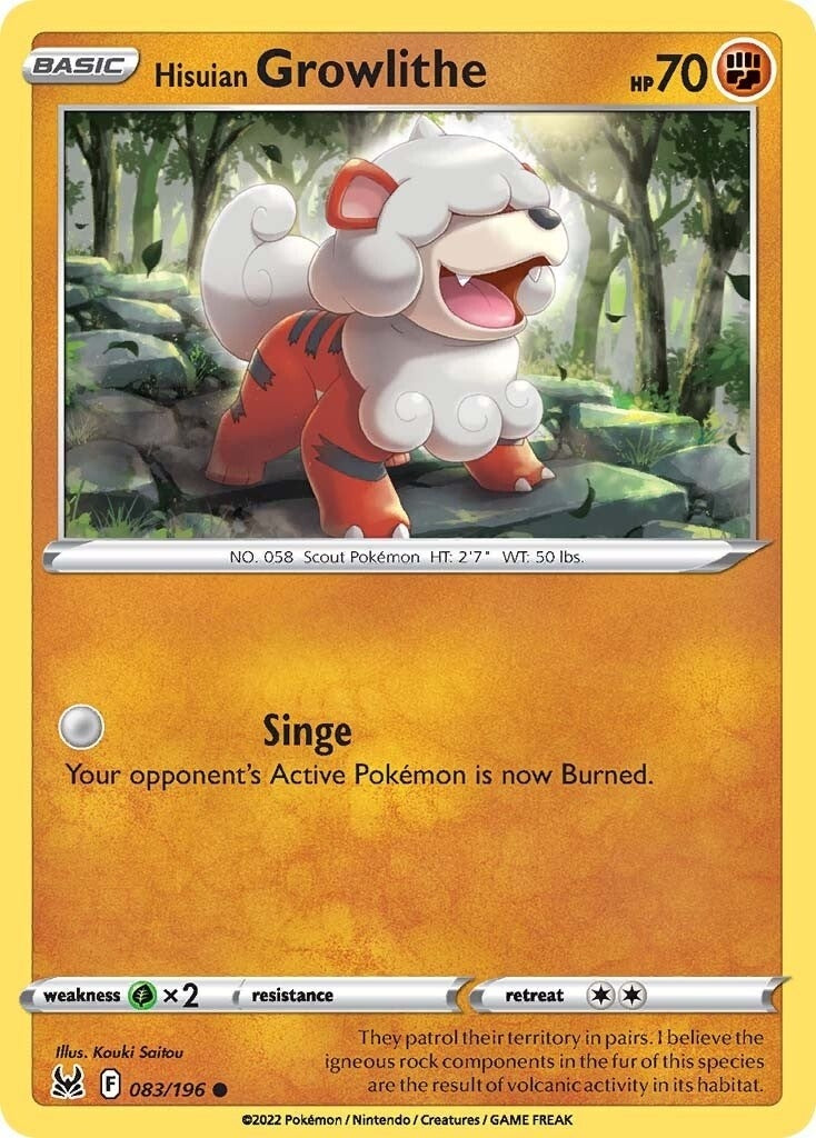 Hisuian Growlithe (083/196) [SWSH11]