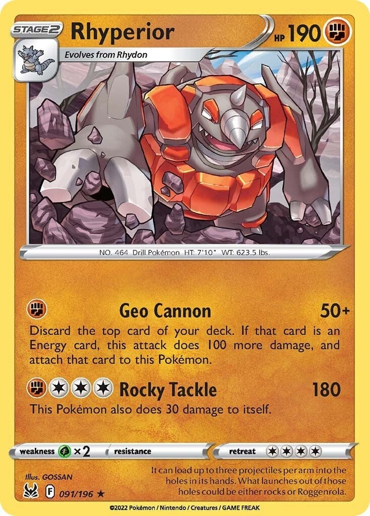 Rhyperior (091/196) [SWSH11]
