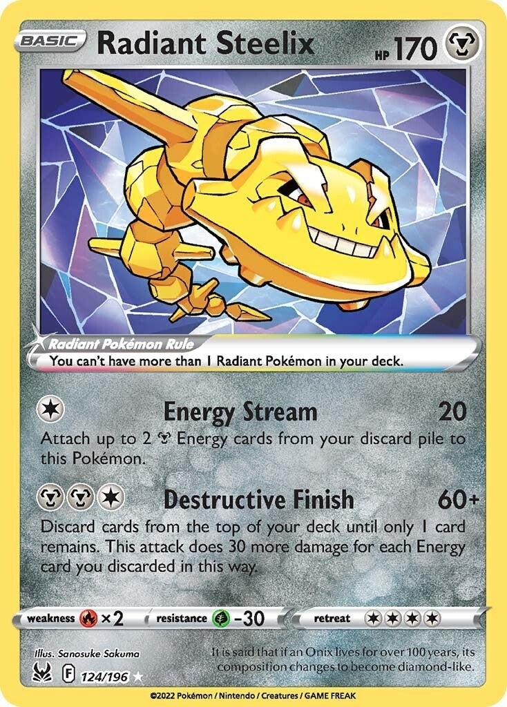 Radiant Steelix (124/196) (SWSH11: Lost Origin)