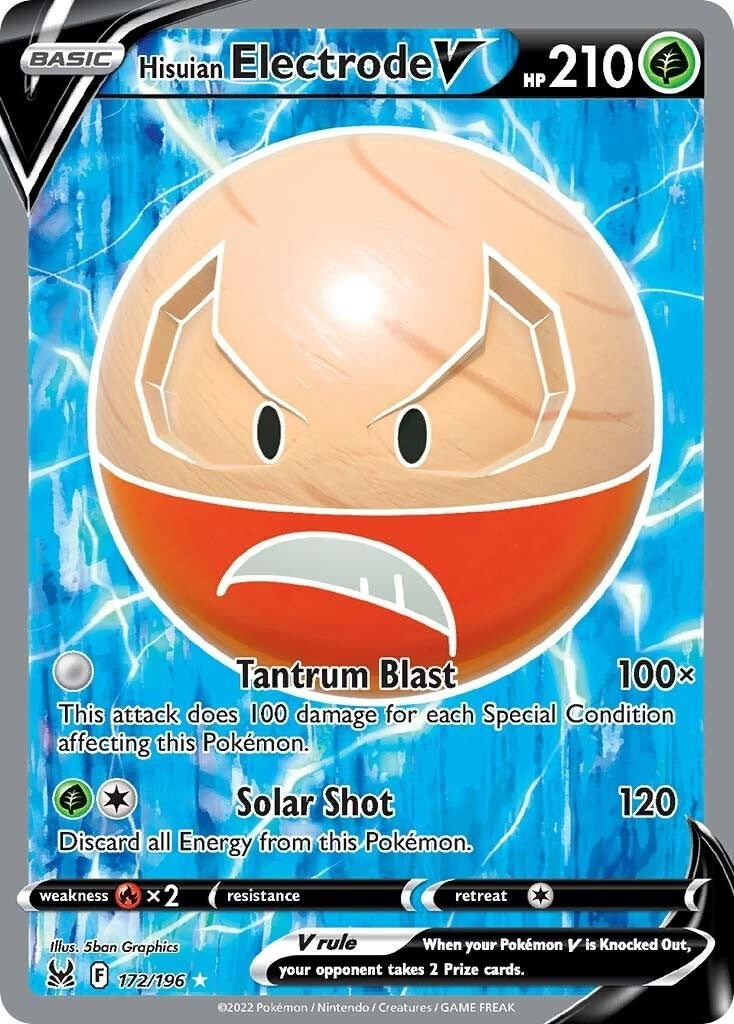 Hisuian Electrode V Full Art (172/196) [SWSH11]