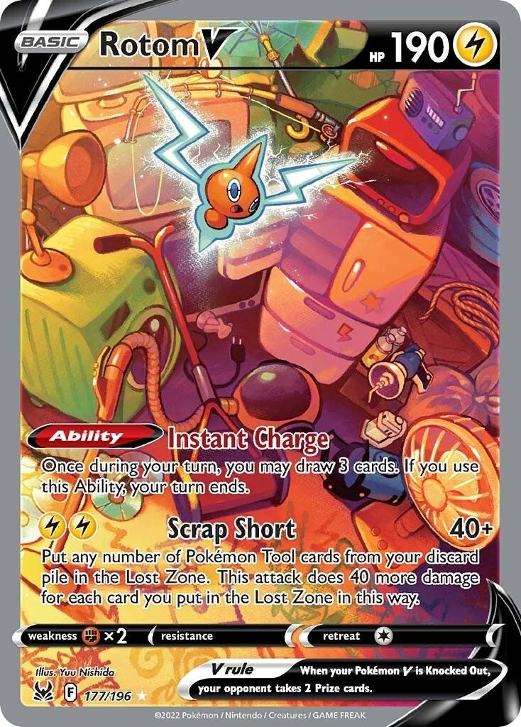 Rotom V Alternate Full Art (177/196) [SWSH11]