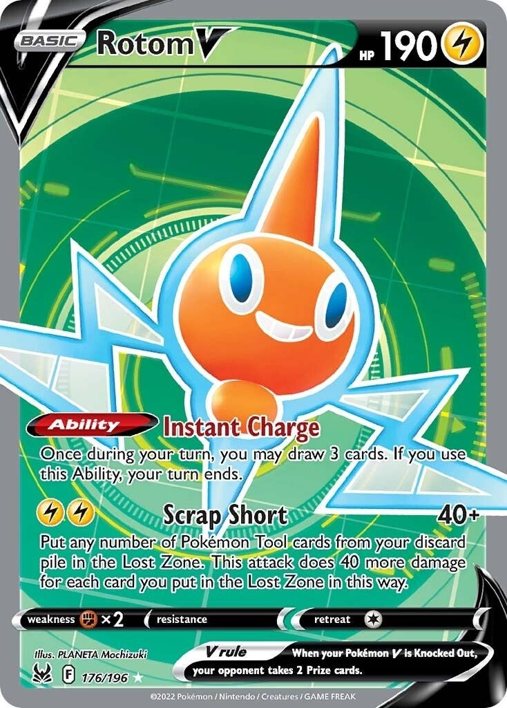 Rotom V Full Art (176/196) [SWSH11]