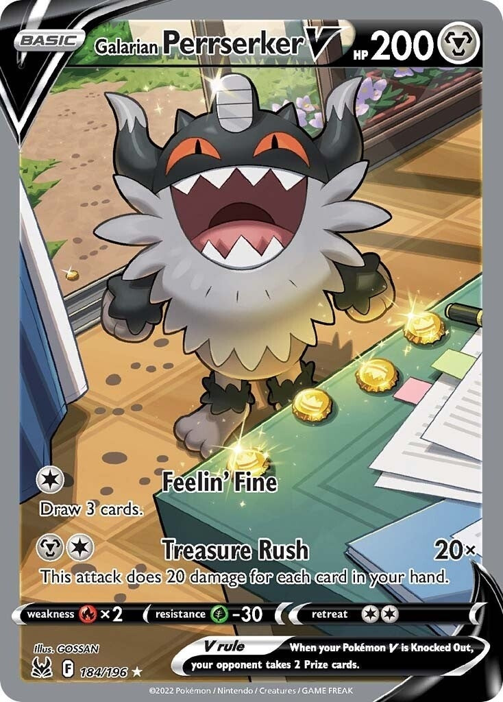 Galarian Perrserker V Alternate Full Art (184/196) [SWSH11]