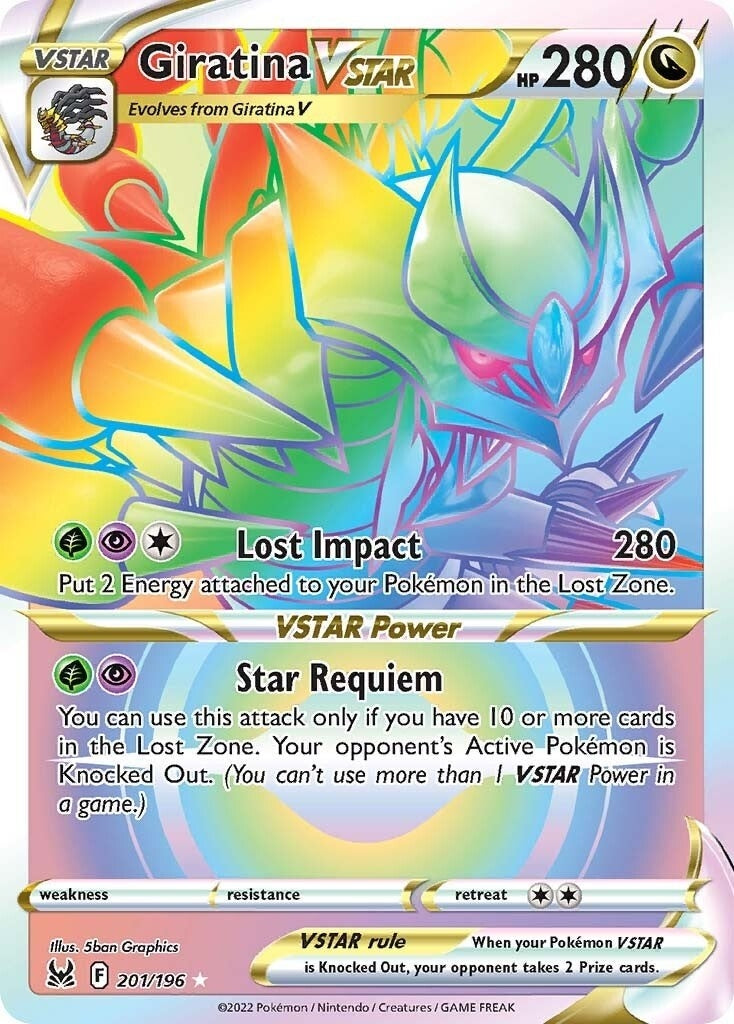 Giratina VSTAR (201) (Secret) (201/196) (SWSH11: Lost Origin)