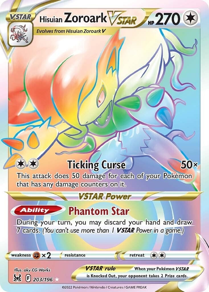 Hisuian Zoroark VSTAR Secret (203/196) [SWSH11]