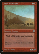 Wall of Granite [LIST]
