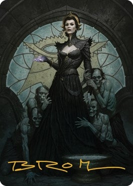 Liliana of the Veil Art Card Gold Stamped Signature (24) [ASDMU]