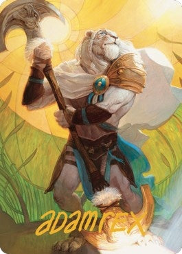 Ajani Sleeper Agent Art Card Gold Stamped Signature (42) [ASDMU]