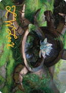 Timeless Lotus Art Card Gold Stamped Signature (57) [ASDMU]