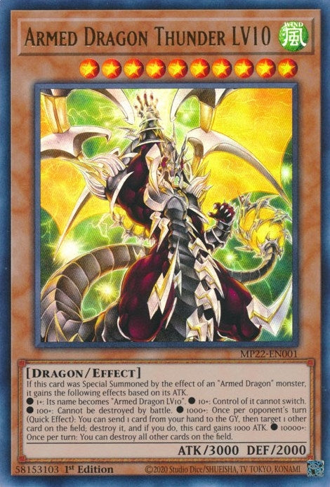 Armed Dragon Thunder LV10 (MP22-EN001) [MP22]