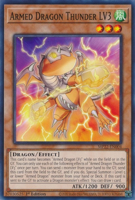 Armed Dragon Thunder LV3 (MP22-EN004) [MP22]