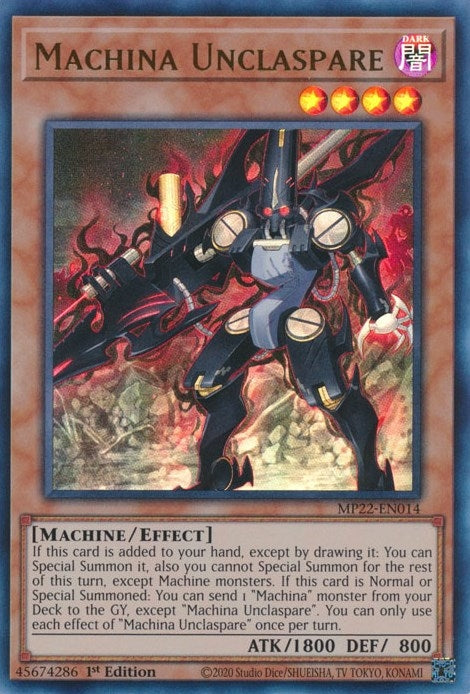 Machina Unclaspare (MP22-EN014) [MP22]