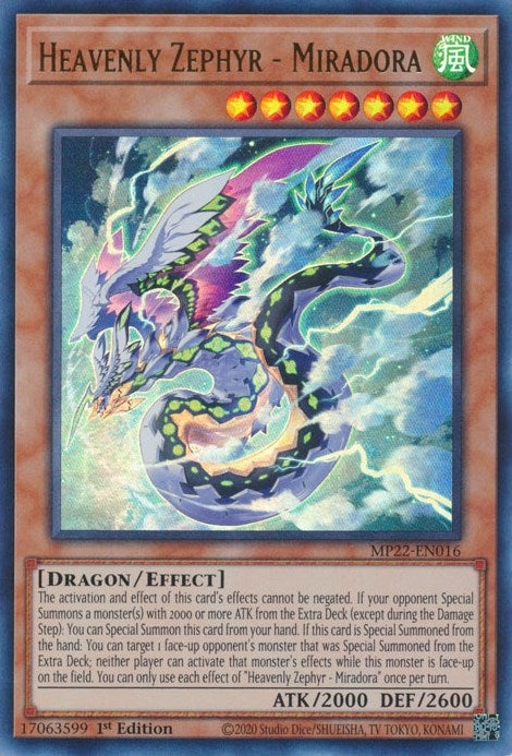 Heavenly Zephyr Miradora (MP22-EN016) [MP22]