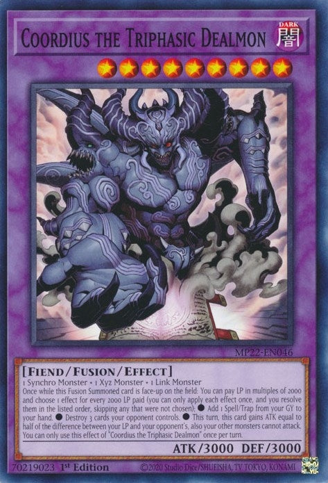 Coordius the Triphasic Dealmon (MP22-EN046) [MP22]