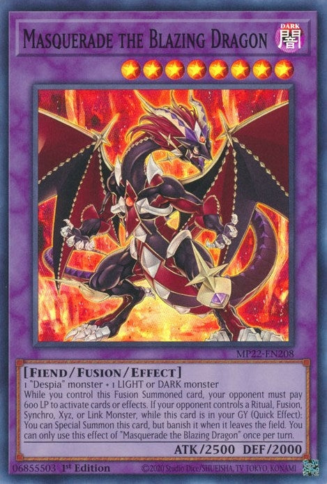 Masquerade the Blazing Dragon (MP22-EN208) [MP22]