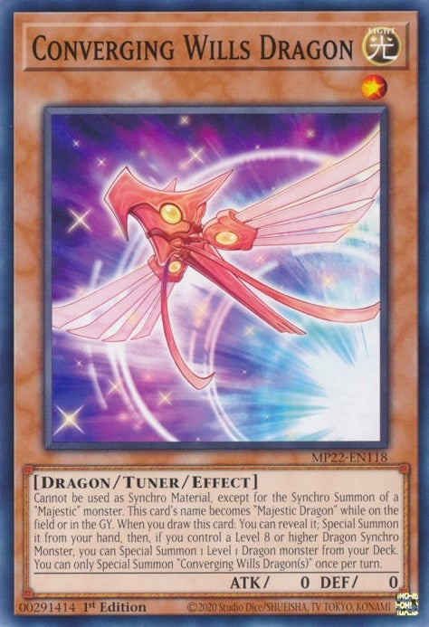 Converging Wills Dragon (MP22-EN118) [MP22]