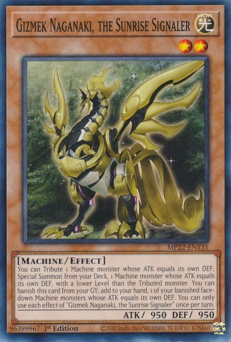 Gizmek Naganaki the Sunrise Signaler (MP22-EN131) [MP22]
