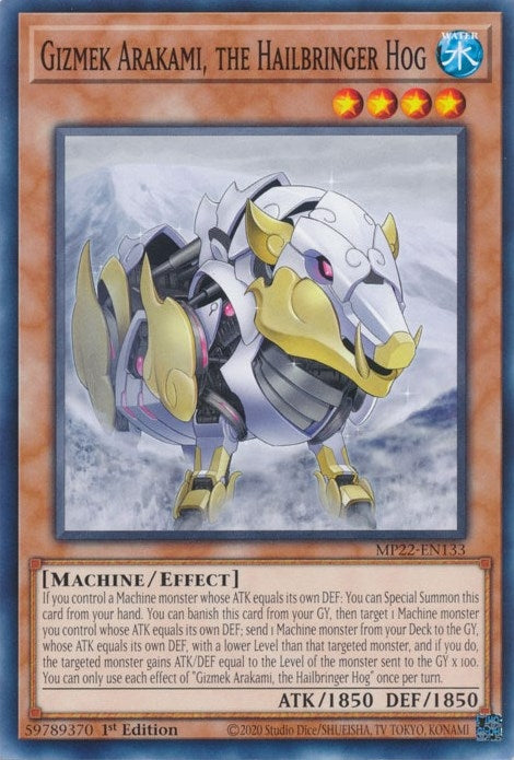 Gizmek Arakami the Hailbringer Hog (MP22-EN133) [MP22]