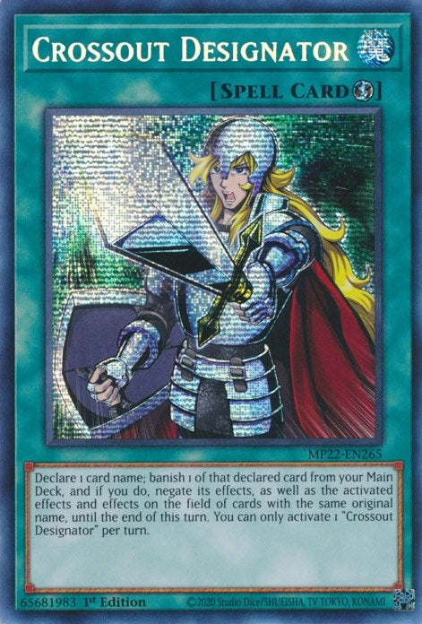 Crossout Designator [MP22-EN265] Prismatic Secret Rare