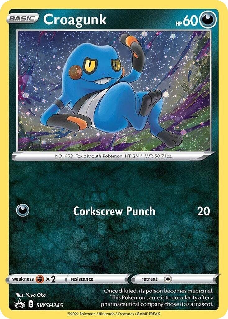Croagunk SWSH245 Cosmos Holo (SWSH245) [SWSD]