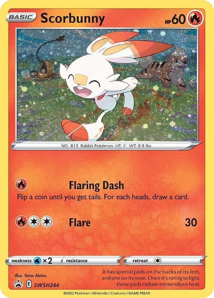 Scorbunny SWSH244 Cosmos Holo (SWSH244) [SWSD]