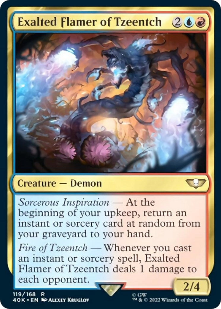 Exalted Flamer of Tzeentch Surge Foil (119) [40K]