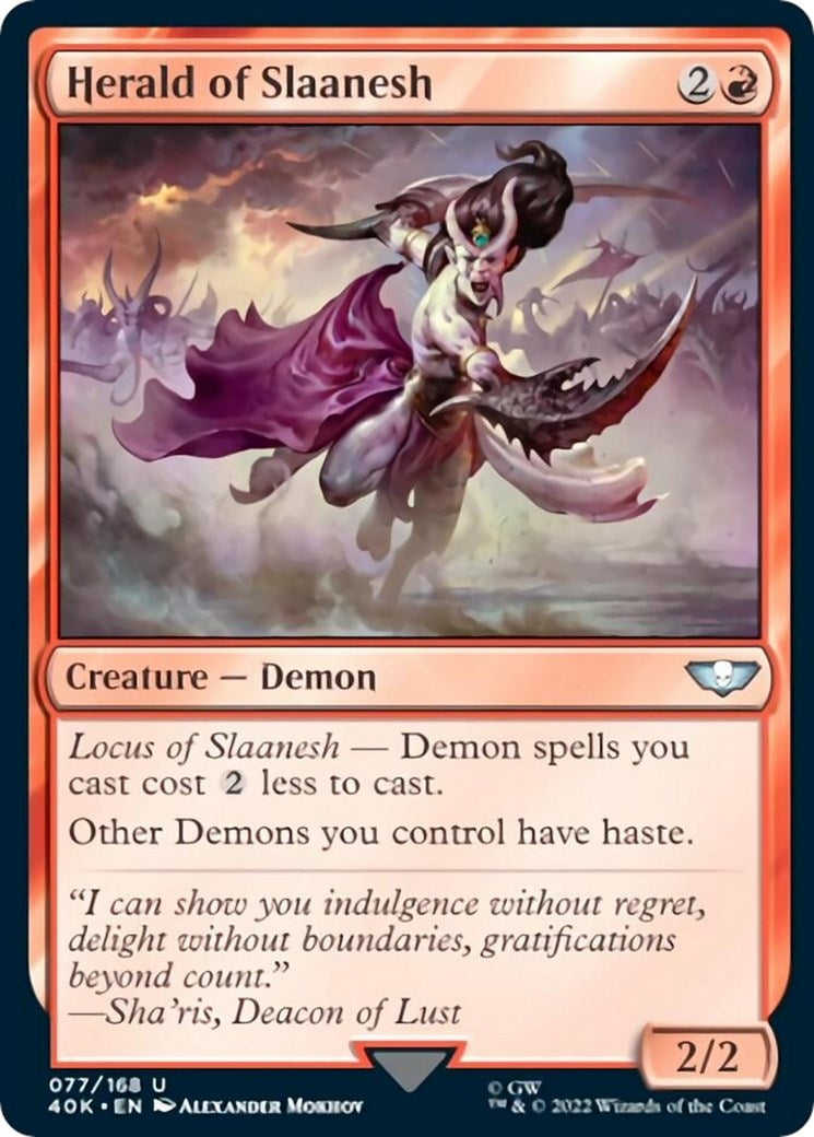 Herald of Slaanesh Surge Foil (77) [40K]