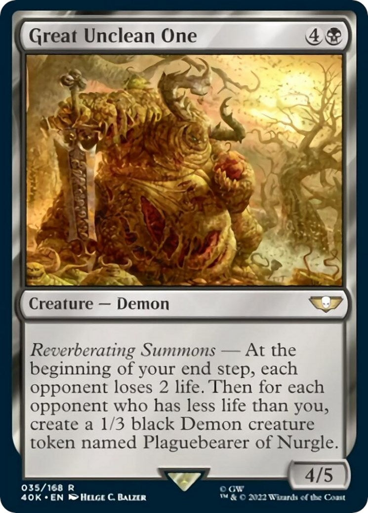 Great Unclean One Surge Foil (35) [40K]