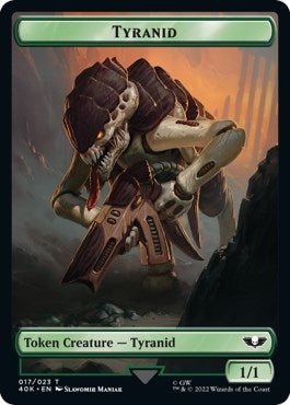 Tyranid (17) // Tyranid Gargoyle Double-Sided Token [Warhammer 40,000 Tokens]