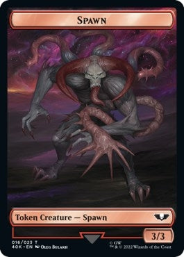 Spawn // Blue Horror Double-Sided Token [Warhammer 40,000 Tokens]