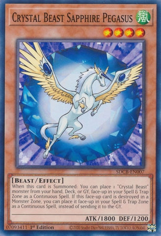 Crystal Beast Sapphire Pegasus (SDCB-EN007) [SDCB]