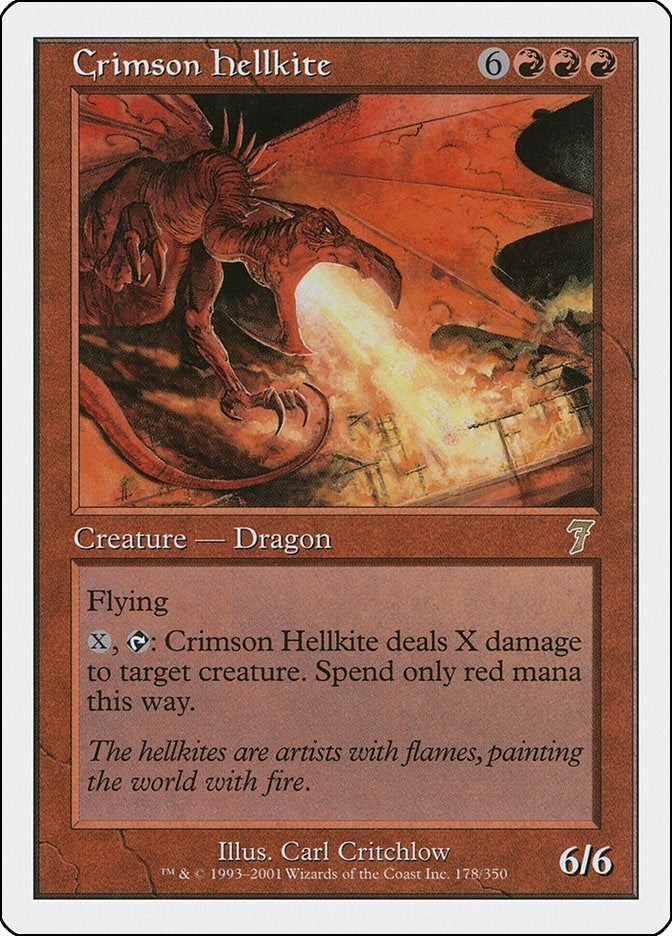 Crimson Hellkite [Seventh Edition]