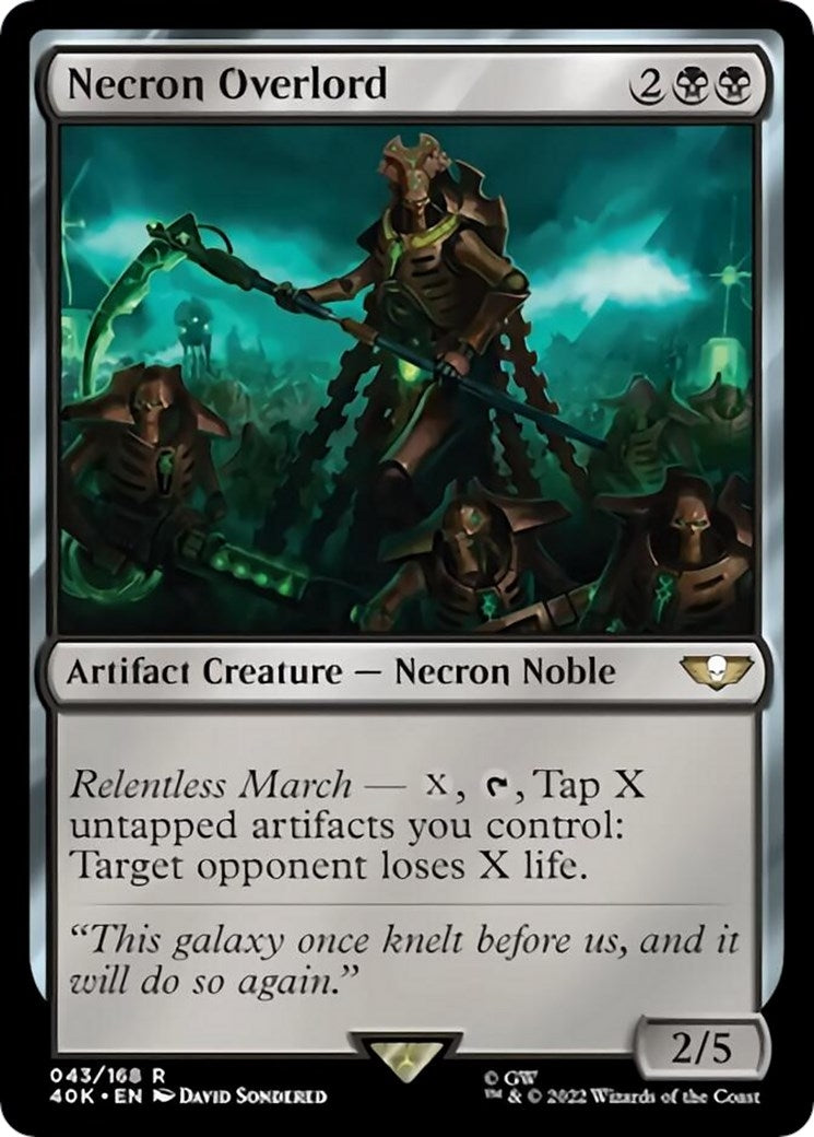 Necron Overlord Surge Foil (43) [40K]