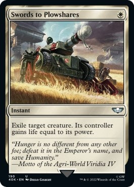Swords to Plowshares (Surge Foil) [Warhammer 40,000]