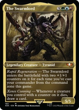 The Swarmlord Display Commander Surge Foil Thick Stock (180) [40K]