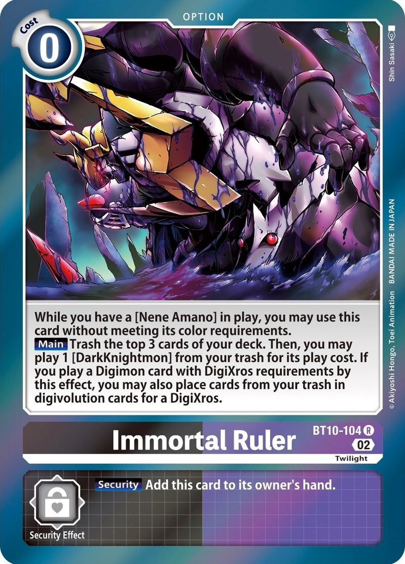 Image for Immortal Ruler [Xros Encounter]