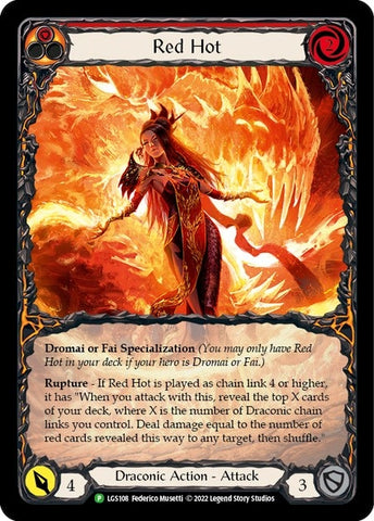 Red Hot [LGS108] (Promo)  Rainbow Foil